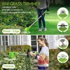 JYINRXI Cordless Weed Wacker Electric,21V Stringless Battery Powered Weed Trimmer