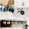 10Pcs White Screw-in Hanging Ceiling Hooks, Vinyl Coated Screw Hooks