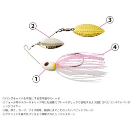 Issei GC Kurukoma Spinnerbait 0.5 oz (13 g), Issei KURUCOMA 26 Orange Claw, 0.5 oz (13 g)