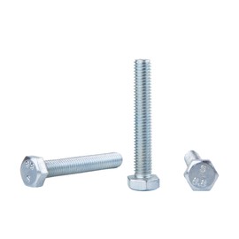 Pack of 30 DIN 933 Steel Hex Screws M8 x 50 mm 8.8 Grade Full Thread Threaded Screws (30, M8 x 50 mm)