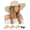 Sun Hats for Women, Wide Brim Floppy Beach Straw Hat
