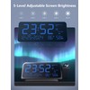 Projection Alarm Clock for Bedroom, Alarm Clock with 350° Rotatable