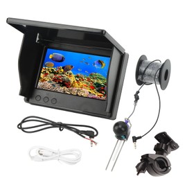 Underwater Fishing Camera Waterproof 4.3inch IPS HD Video Fish Finder Kit for Outdoor Fishing Gear 12V 20m/65.6ft
