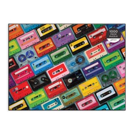 Galison Mixtapes 1000 Piece Puzzle from Galison - Beautiful Photographic Jigsaw Puzzle from Julie Seabrook Ream, 27" x 20", Perfect for Old School Music Lovers, Unique Gift Idea