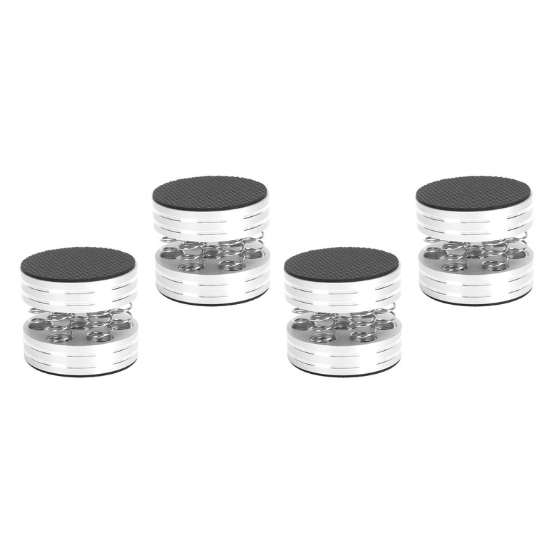 4PCS Spring Speaker Spikes Sound Dampening Feet for HiFi Amplifier/Speaker/Turntable/PlayerSilver