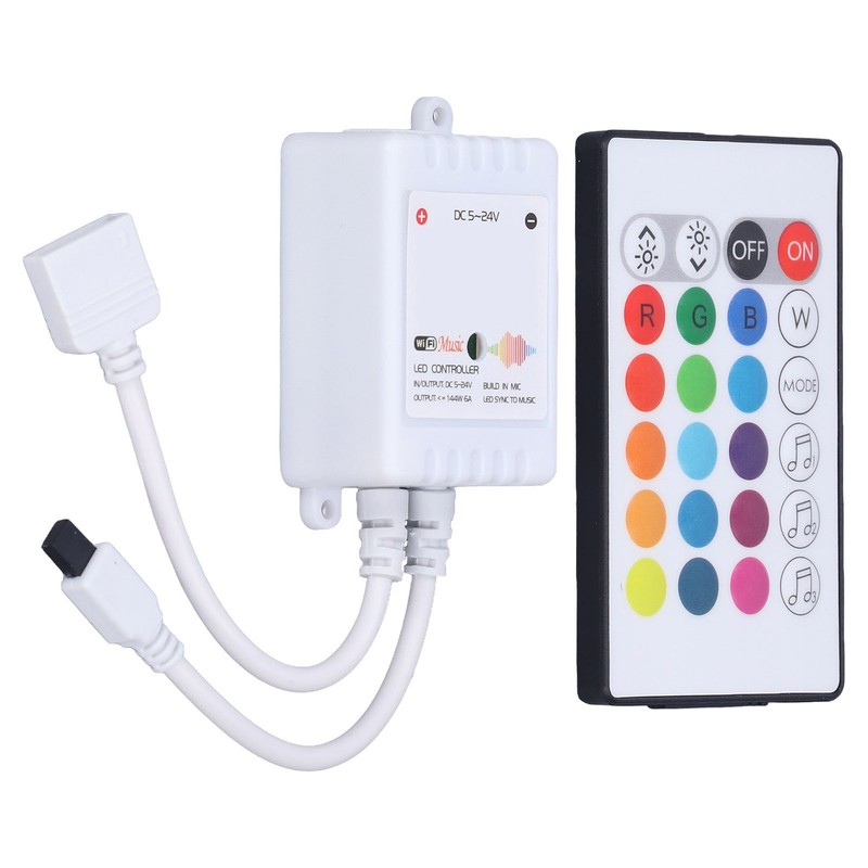 24 Keys Smart LED Remote Control RGB Wireless Controller 16