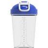 PROELITE PROELITE 700ml + 500ml Protein Shaker Bottle with Transparent