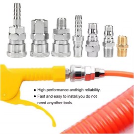 MTJNYZA 18pcs Air Hose Quick Connect,Air Compressor Connector Coupler Pneumatic Quick Fittings Set,Pneumatic C-Type Quick Coupler&SP20/PP