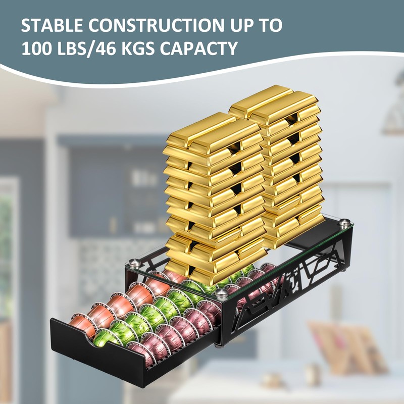 Rice rat Nespresso Pod Holder Pod Drawer Cabinet Pod Storage