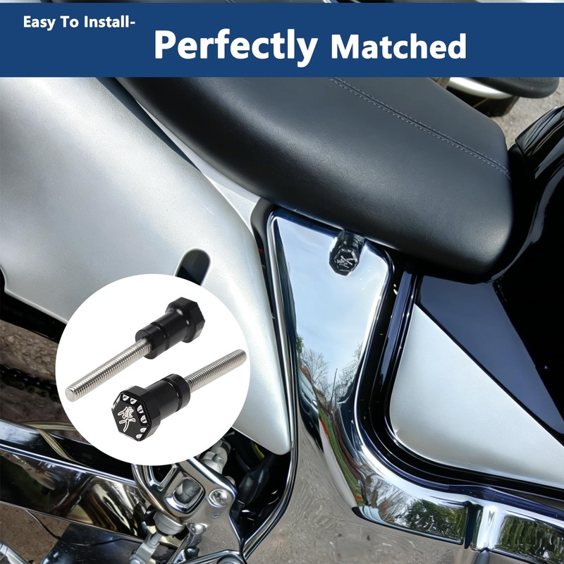 GIDIBII Front Seat Thumb Screws Bolts, Mount Screw Cap Compatible