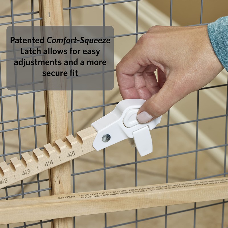 New World Wire Mesh Pet Safety Gate, Dog Gate Expands