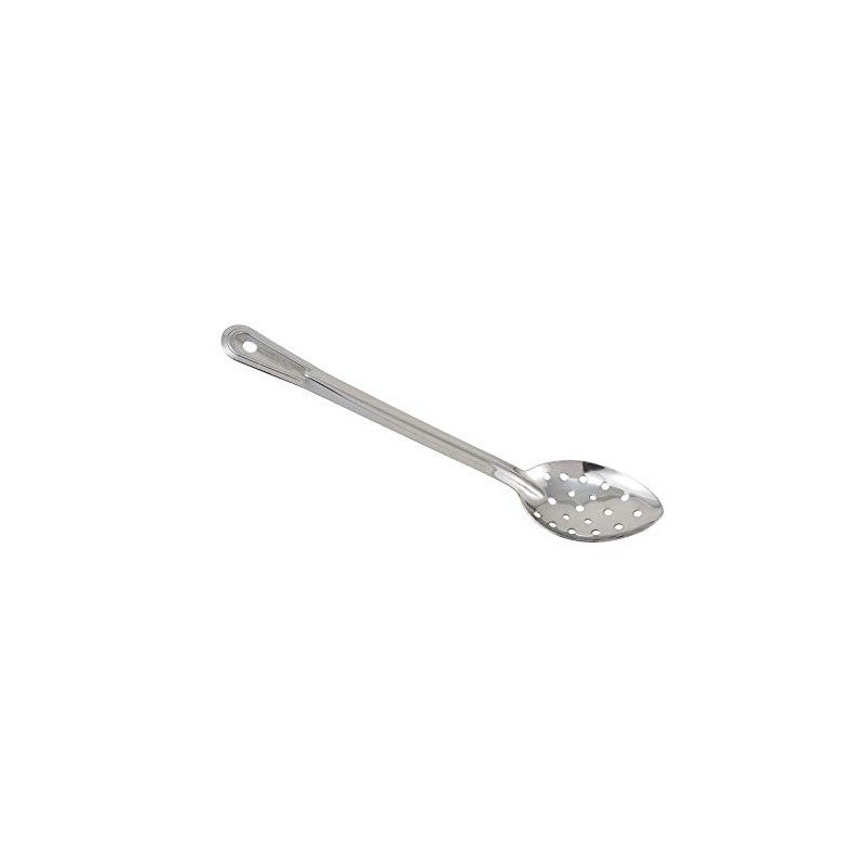 Winco Stainless Steel Basting Spoon, Perforated, 15", 1.2mm
