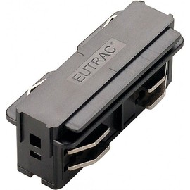 SLV 145560 Electrical Straight Coupler Eutrac 240v 3 Circuit Track Black