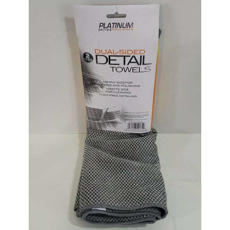 ProElite Pro Elite Platinum Dual-Sided Detail Towels (2 Pack) NEW