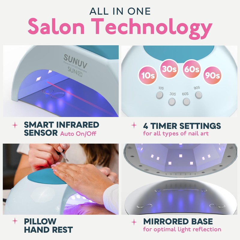 SUNUV UV LED Nail Lamp, UV Light for Gel Nails