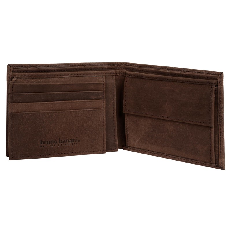 bruno banani Genuine Leather Men's Wallet, 022118, brown