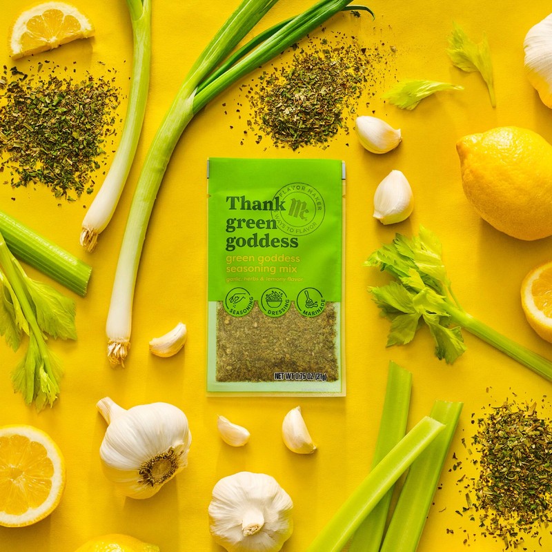 McCormick Green Goddess Seasoning Mix, Flavor Maker, 0.75 oz (Pack