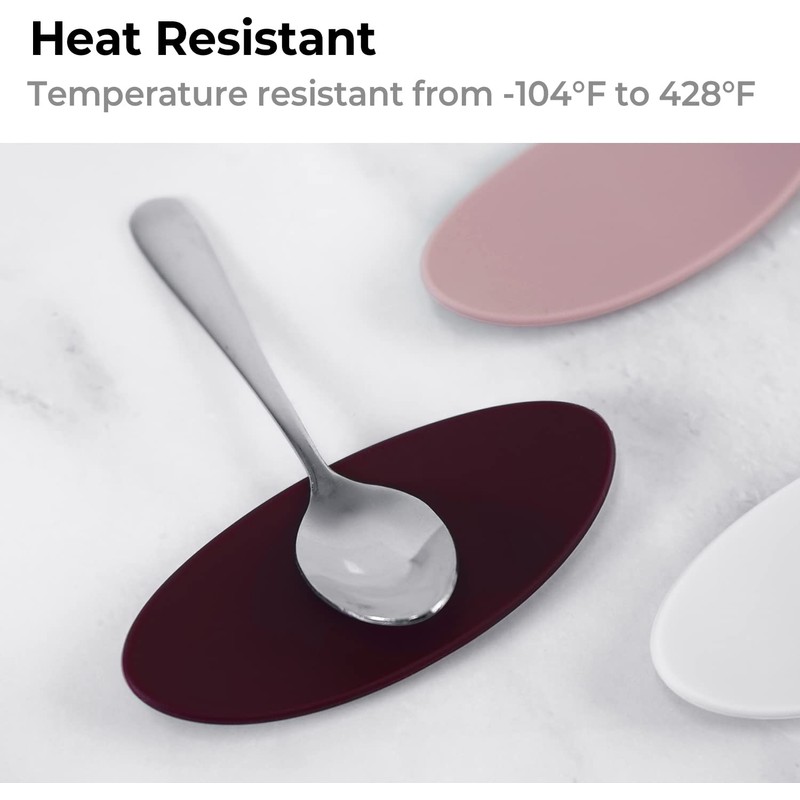 Carrotez Small Silicone Coffee Spoon Rest 2 pcs (0.2" x
