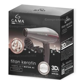 Secadora Cabello Profesional Tempo 3d Titan Keratin Motor Ac                                                                                          