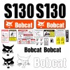 Aftermarket Bobcat S130 Skid Steer Set Vinyl Decal Sticker - 25 PC