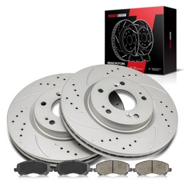 Torchbeam 294mm Front Brake Pads and Rotors Kit Compatible with Jeep 2007-2017 Patriot, Jeep 2007-2016 Compass, Dodge 2008-2014 Avenger, Chrysler 2011-2014 200,2011-2020 Outlander Sport - OE Brake Kit