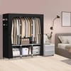 LOKEME Wardrobe Closet,Portable Closet for Bedroom Steel Pipe Diameter 19mm