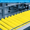 PATIKIL Polyurethane Coated Conveyor Roller 2.4" Diameter 8" Length, Stainless