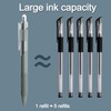 EMPCYDIA Quick Dry Black Ink Gel Pens, 5 PCS Retractable
