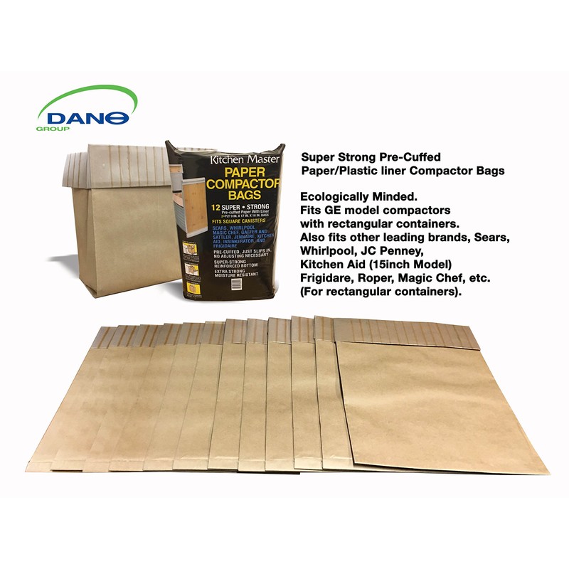 Kitchen Master Super Strong Compactor Bags (48 Pack) | Precuffed,