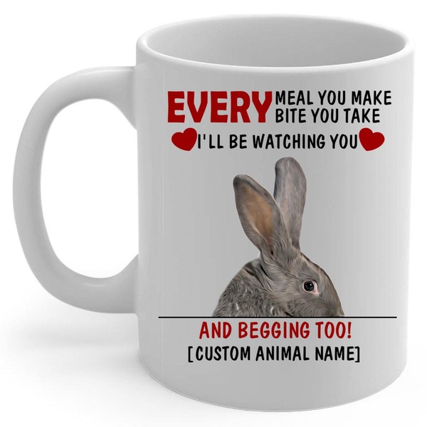 Lovesout Personalized Grey Flemish Giant Rabbit Every Meal You Make