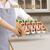 NiHome 4-Layer Tea Bag Organizer, Large Capacity Bamboo & Acrylic