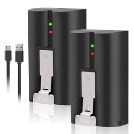 2 Packs 6040mAh Rechargeable Battery for Ring-Video Doorbell 2/3/4, Video Doorbell 3 Plus, Stick Up Cam Battery (2nd & 3rd Gen) and Spotlight Camera Battery, 3.65V Peephole Cam V4 Batteries Indoor
