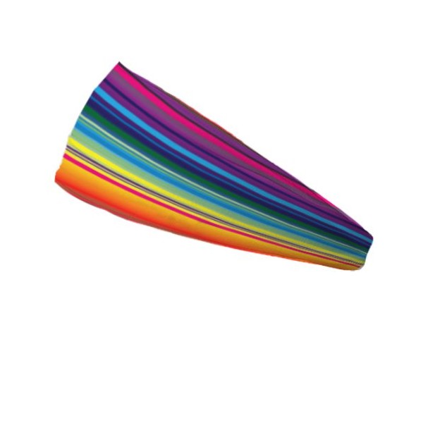Bondi Band Colorful Stripes Moisture Wicking 4" Headband