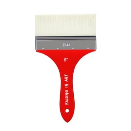 Falling in Art Flat Paddle Paint Brush, Scale Brush for Oil and Acrylic Paints,6 Inch