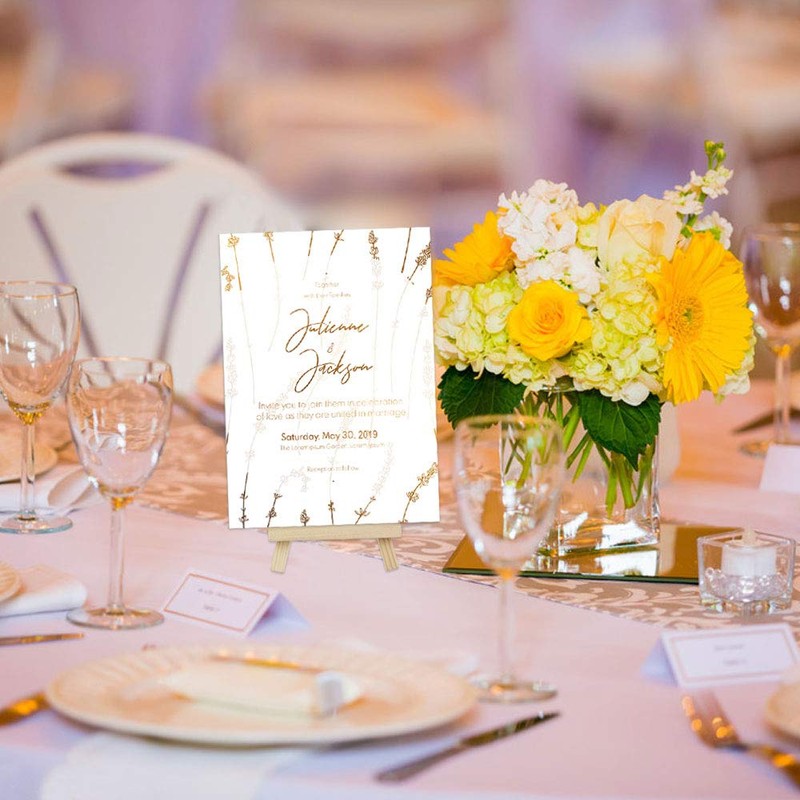 KBNIAN 20PCS Wooden Mini Easel,Mini Easel Stands Wooden Tabletop Display