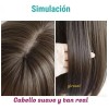 - . Peluca Cabello Natural Castaño Claro Mujer Air Flequillo