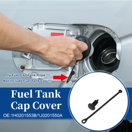 ACROPIX Fuel Tank Cap Tether Straight Shape Replacement for Volkswagen Beetle 1998 2001 Number 1H0201553B 1J0201550A 1 Pack