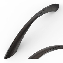 Amerdeco 10 Pack Oil Rubbed Bronze 5 Inch(128mm) Hole Centers Kitchen Arch Twisted Cabinet Pulls Cabinet Hardware Kitchen Handles for Cabinets Cupboard Handles Drawer Pulls ZH0048