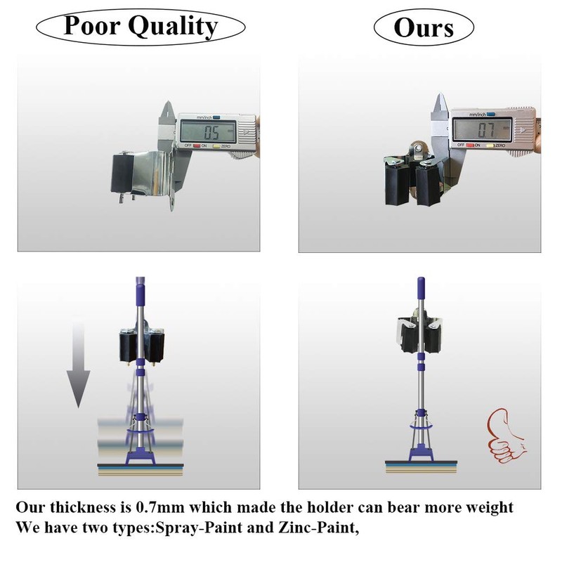 3-H Mop and Broom Holder Wall Mount, Broom Holder Wall