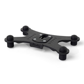 Guitar Stand by Standley, Acoustic Guitar Stand, Universal Fit, Lightweight Click-On Guitar Foot Stand, Adjustable Feet and Protects Guitar Strap Button, Guitarist Gift, Fits in Guitar Case, Black