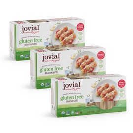 Jovial Whole Grain Brown Rice Manicotti Pasta - Pasta Manicotti, Manicotti Pasta, Whole Grain Pasta, Organic Pasta, Gluten Free, Dairy Free, Brown Rice Pasta, Made in Italy - 7 Oz, 3 Pack