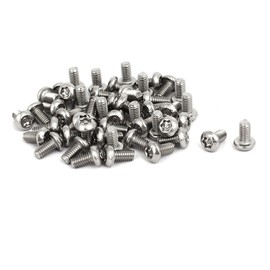 Sourcingmap M4 x 8mm 304 Stainless Steel Torx Security Pan Head Machine Screws 50PCS
