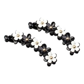 JIHUOO Pack of 2 Banana Clip Banana Hair Clip Ponytail Holder for Women