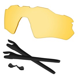 Predrox Radar EV Path Lenses & Rubber Kits Replacement for Oakley OO9208 Polarized