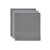 Jollein 437-848-65308 Burp Cloths Grey Pack of 3 31 x