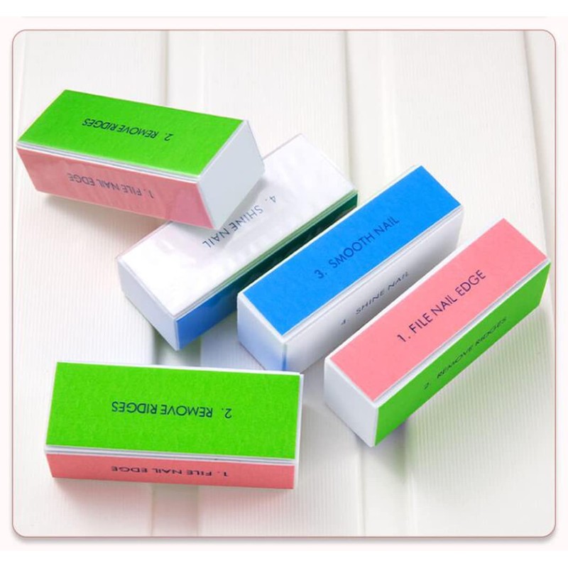 Ericotry 4PCS 4 Way Nail Buffing Block Nail Files Grit