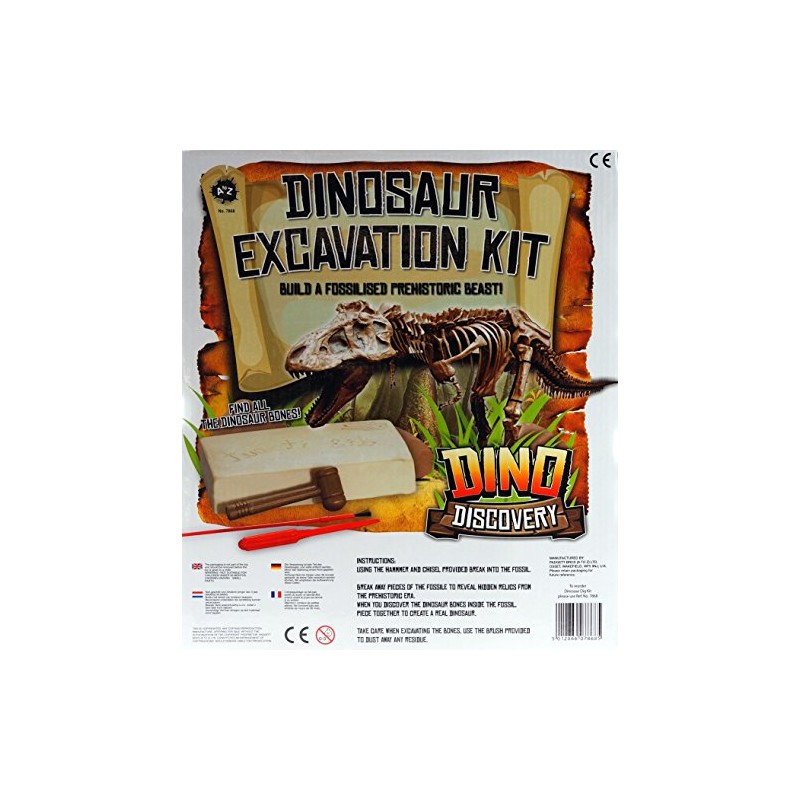 Large Dinosaur Excavation Kit - Dig Out Bones And Create