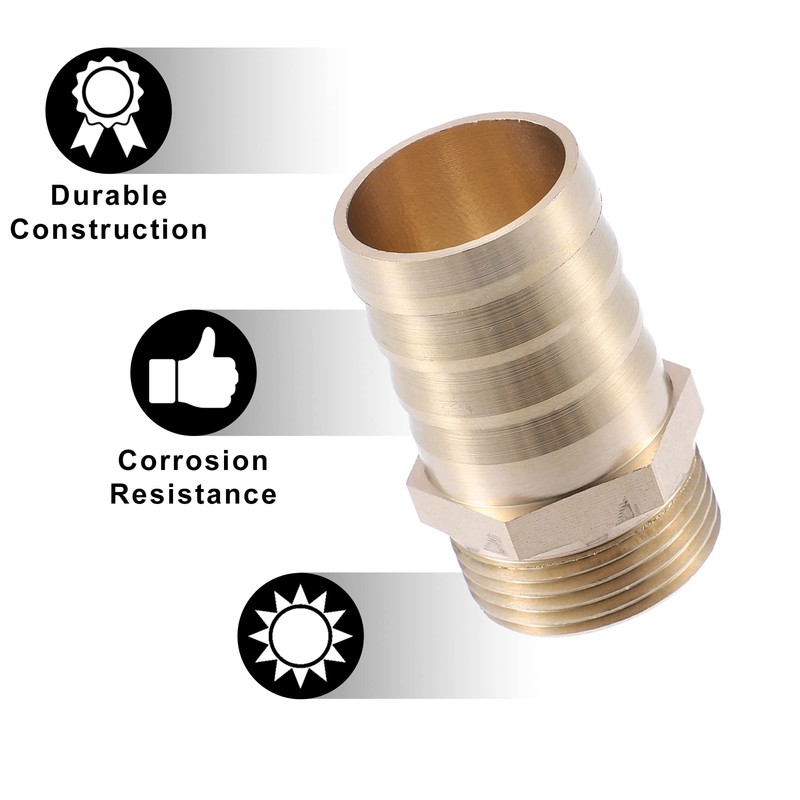 A ABSOPRO Hose Connection 3/4 Inch Hose Nozzle Brass Barbed