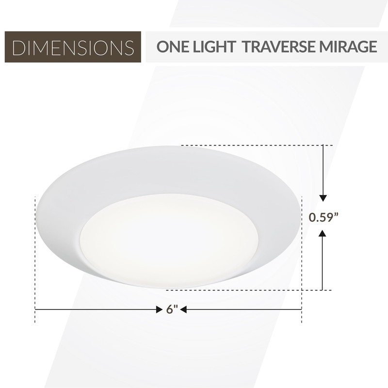 Generation Lighting 14916RD-15 Transitional LED Fixture from Seagull - Traverse