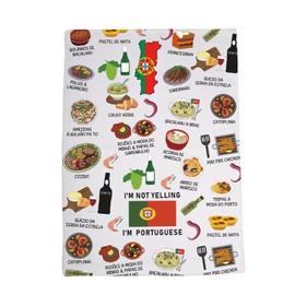 Portugal Country Map Europe Cuisine Lover Kitchen Towel Mom Dad BFF Portuguese Food Cooking Travel Gift (I'm Portuguese)